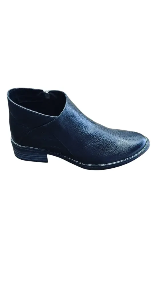 Botin Negro Cierre Lateral Don Nicolas Dama