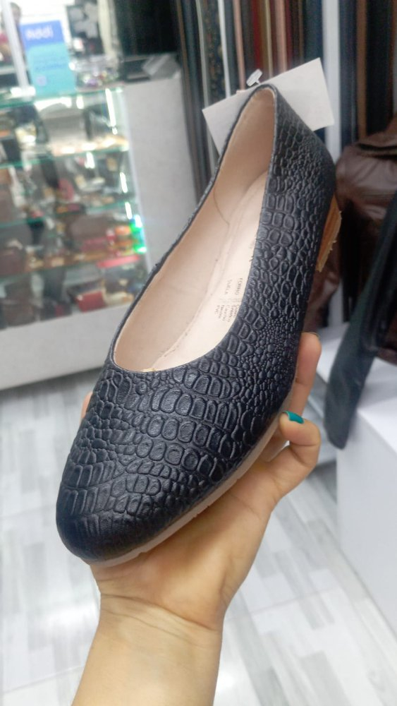 Baleta Marina Zellex Negra Y Beige Dama