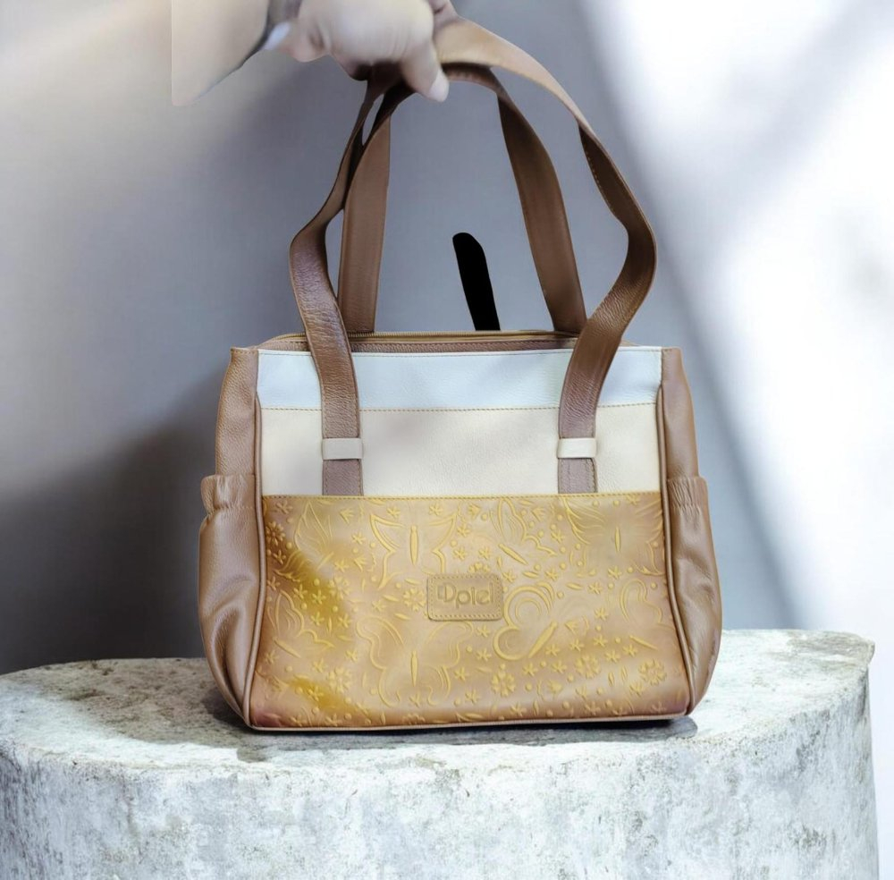 Bolso Dpiel Grabado Frontal Dama