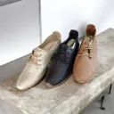 Zapato Dama Dorado miel gris Y Negro De Cordon Don Nicolas