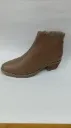 Botin Negro Y Miel Con Taches Atrás Dama promo