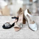 Sandalia Playera Beige Y Blanca Zellex Dama