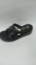 Sandalias Suela Con Borde Negra Roja Y Blanca Dcuero Dama
