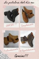 Botin Resorte Miel Carnaza Azul Rojo Y Negro Dama
