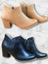 Botin Angie Negro Y Miel Zellex Dama
