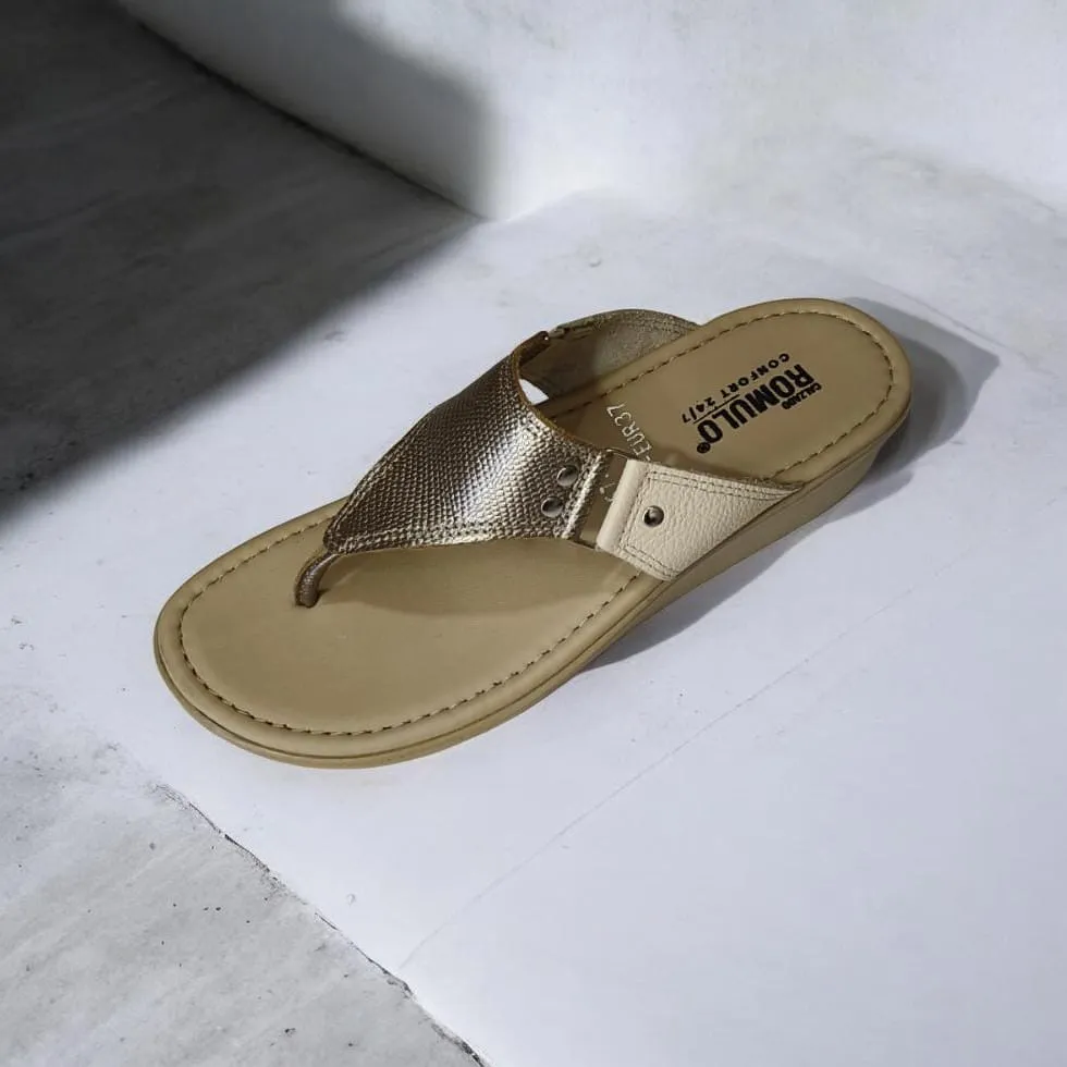 Chancla Romulo Gabana Bronce Avena Dama