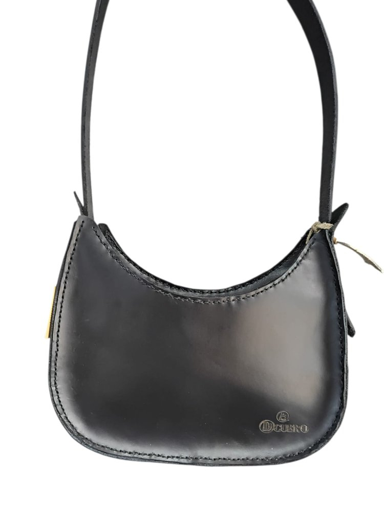 [574] Bolso Artesanal Media Luna Dcuero Dama