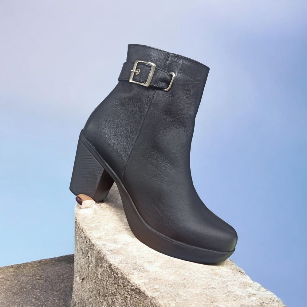 Botin Alto Negro Calzado Magaldy Dama