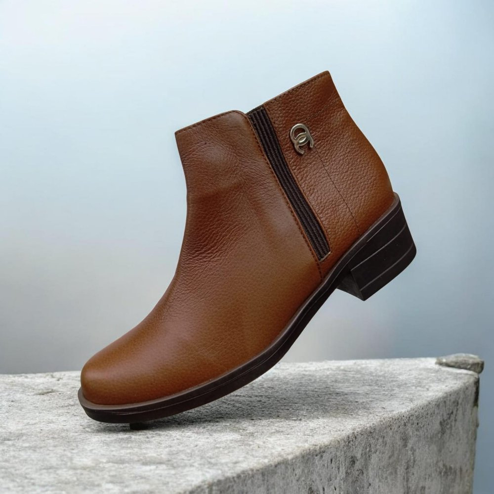Botin Bajito Miel Calzado Magaldy Dama