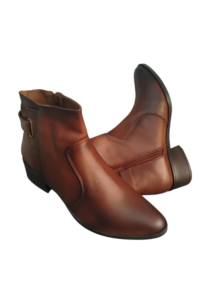 Bota Caña Media Miller Miel Envejecido Dama
