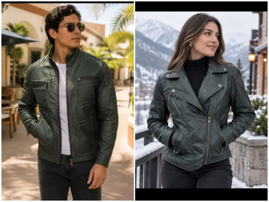 CHAQUETA SKAPIEL CUERO ENVEJECIDO
