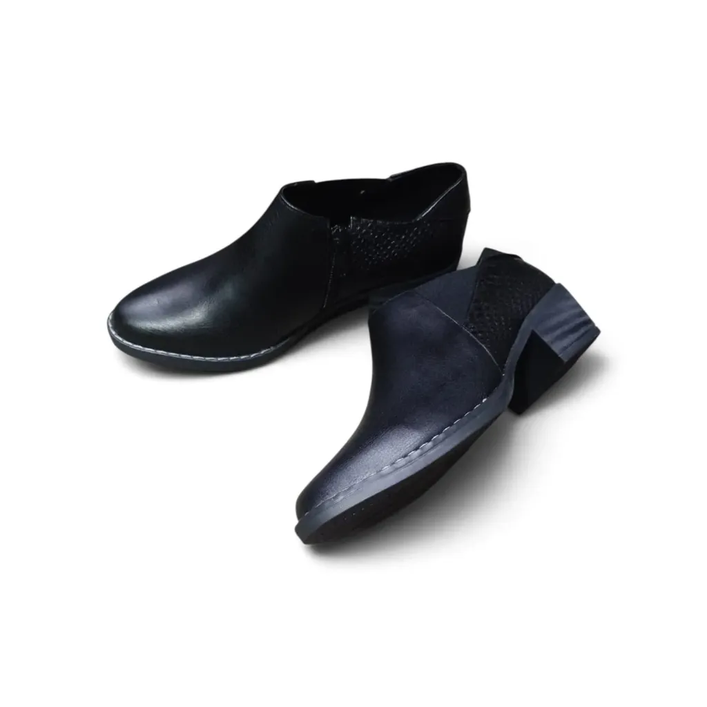 BOTIN TOBILLERO NEGRO DAMA DON NICOLAS